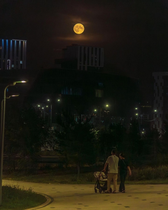 Суперлуние в Казахстане: как это было Суперлуние в Казахстане: как это было