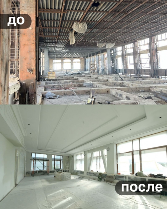 Сгоревший в Кантаре акимат Алматы отремонтировали: фото до и после