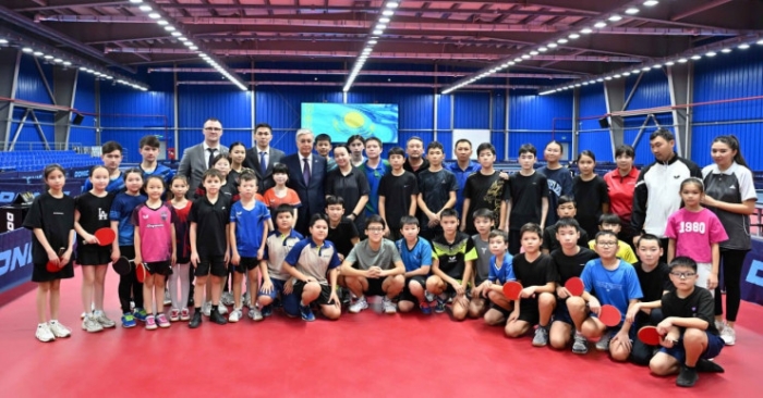 Касым-Жомарт Токаев сыграл в настольный теннис в Актобе Касым-Жомарт Токаев сыграл в настольный теннис в Актобе