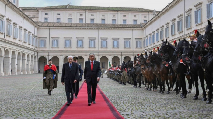 Гимн Казахстана и кавалерия: как прошла церемония встречи Токаева в Риме Гимн Казахстана и кавалерия: как прошла церемония встречи Токаева в Риме