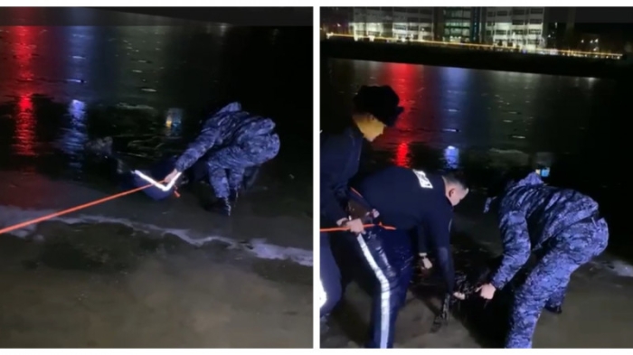 Девочка – подросток провалилась под лед на реке Урал в Атырау Девочка – подросток провалилась под лед на реке Урал в Атырау