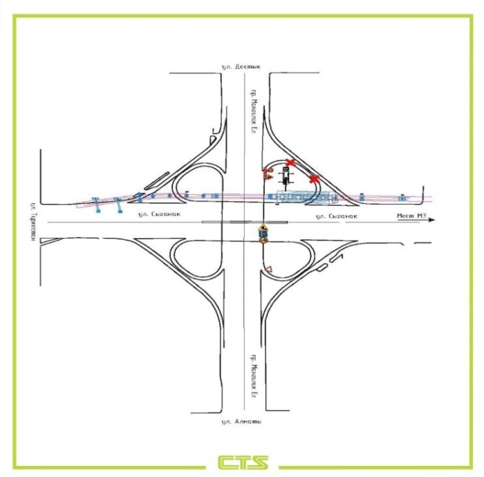 
Улицу Сыганак частично перекроют на девять месяцев в Астане
