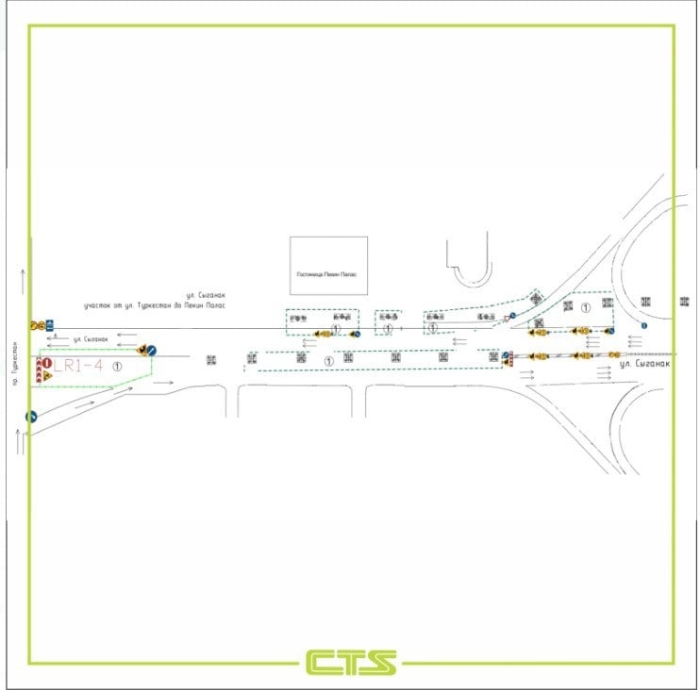 
Улицу Сыганак частично перекроют на девять месяцев в Астане
