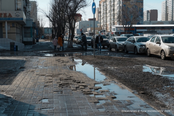 Асфальт снова "растаял" вместе со снегом? Улицы Астаны сейчас Асфальт снова "растаял" вместе со снегом? Улицы Астаны сейчас