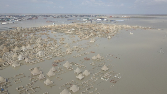 Вода везде: как сегодня выглядит затопленный Кульсары Вода везде: как сегодня выглядит затопленный Кульсары