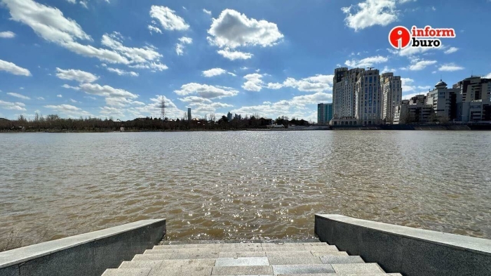 Как выглядит разлившийся Есиль в Астане
Как выглядит разлившийся Есиль в Астане