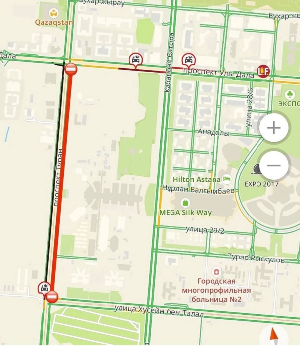 Дорожные работы на двух участках в Астане приостановили из-за плохой погоды
 
Дорожные работы на двух участках в Астане приостановили из-за плохой погоды