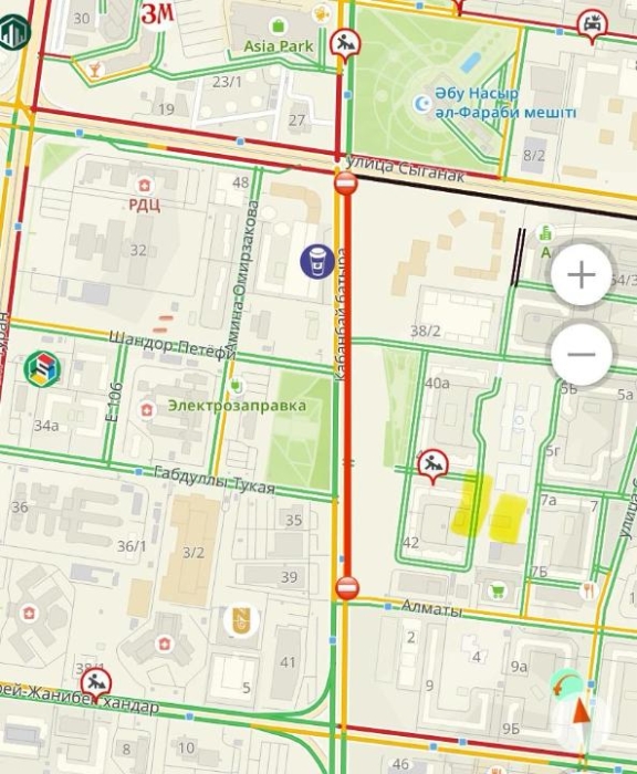 Ещё один участок проспекта Кабанбай батыра перекрыли в Астане
Ещё один участок проспекта Кабанбай батыра перекрыли в Астане