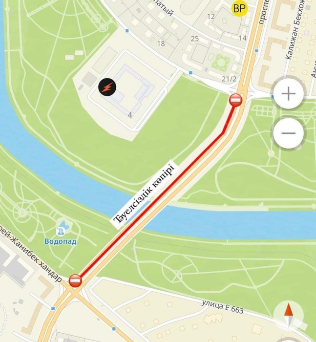 Мост Тауелсиздик частично перекроют на 10 дней в Астане
Мост Тауелсиздик частично перекроют на 10 дней в Астане