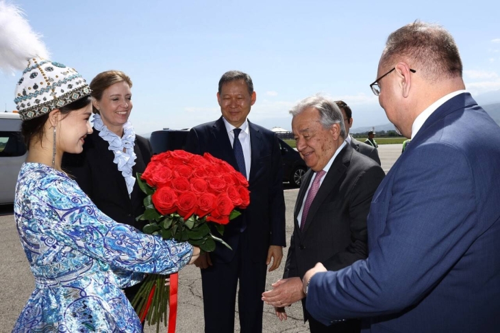 
Генсек ООН Антониу Гутерриш прибыл в Алматы
