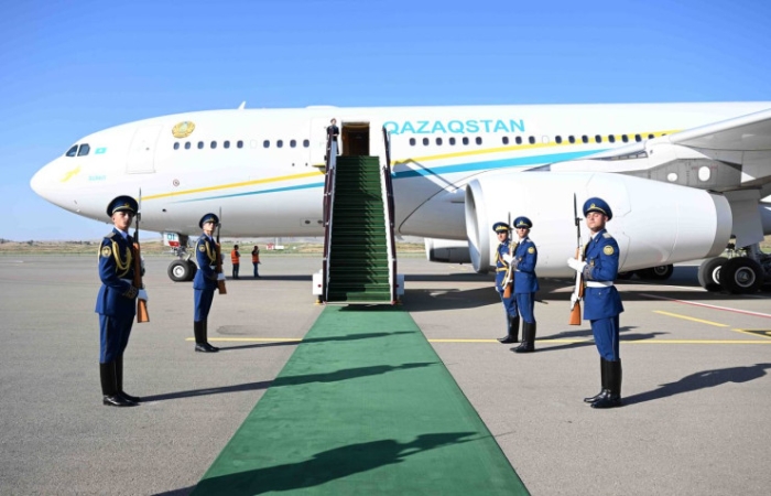 Токаев прилетел в Азербайджан Токаев прилетел в Азербайджан