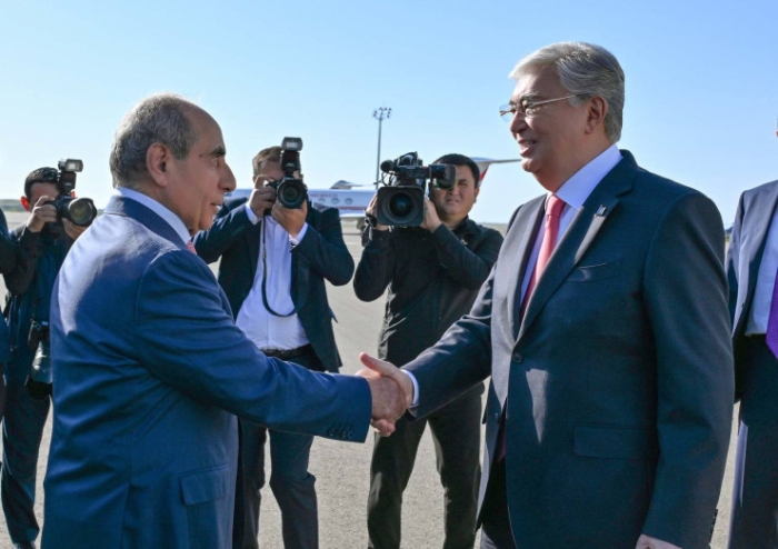 Токаев прилетел в Азербайджан Токаев прилетел в Азербайджан