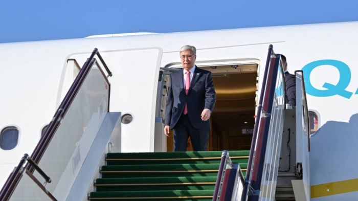 Токаев прилетел в Азербайджан Токаев прилетел в Азербайджан