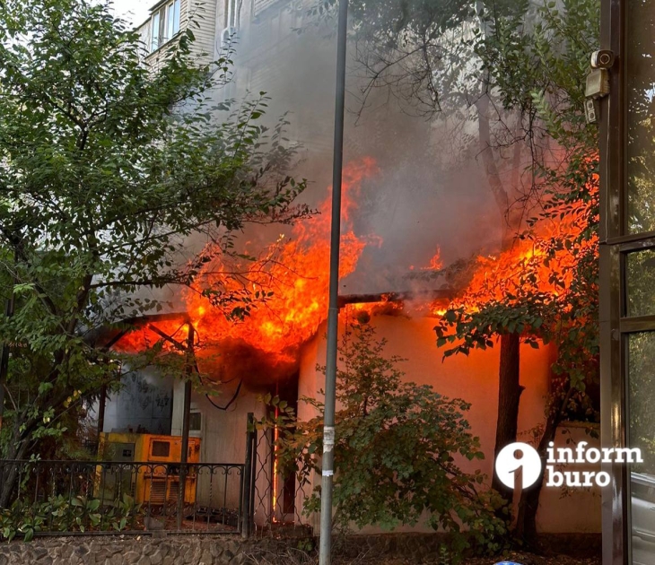 
Ресторан "Мимино" горел в Алматы
