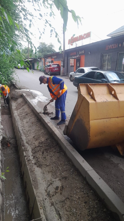 
"Алматы жазы" науқаны аясында қаланың арық желілері тазартылып жатыр
