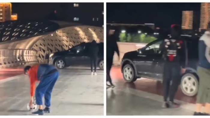 Катавшийся по пешеходному мосту на авто житель Астаны оказался за решеткой Катавшийся по пешеходному мосту на авто житель Астаны оказался за решеткой