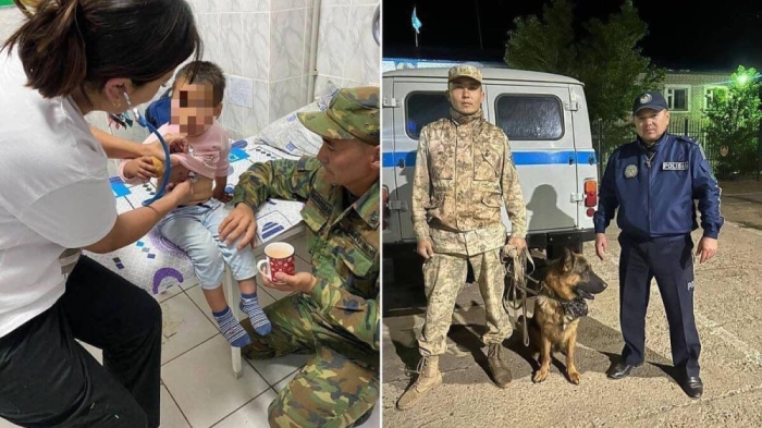 Как пограничник и пес Ройтер спасли трехлетнюю девочку в ЗКО Как пограничник и пес Ройтер спасли трехлетнюю девочку в ЗКО