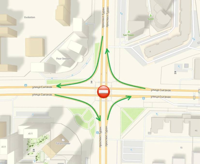 Перекрёсток в Астане закроют для движения транспорта на два дня
Перекрёсток в Астане закроют для движения транспорта на два дня