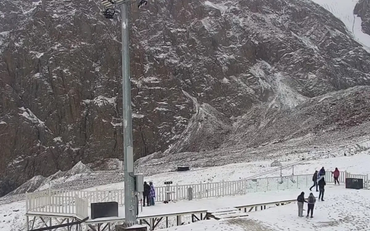 
Іле Алатауы тауларында қар жауды
