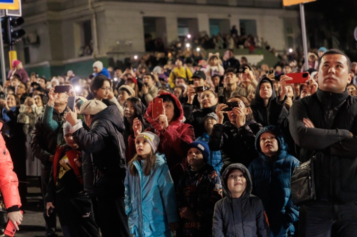 День Республики: в Алматы показали шоу дронов