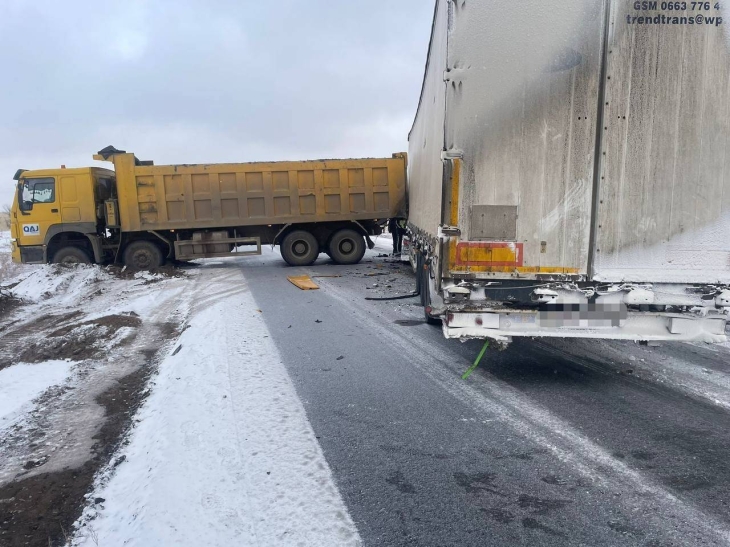 
                                                                                                                                                                                                                                                                                                                                                                                                                                                                Грузовики столкнулись на Усть-Каменогорской трассе во время дорожных работ
                                                    