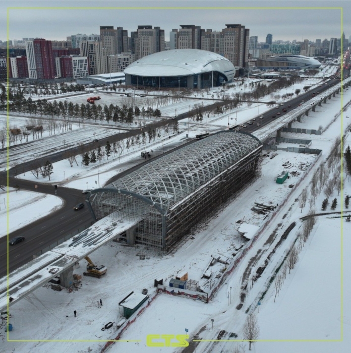
                                                                                                                                                                                                                                                                                                                                                                            Основные конструкции станций LRT достроили в Астане
                                                    
