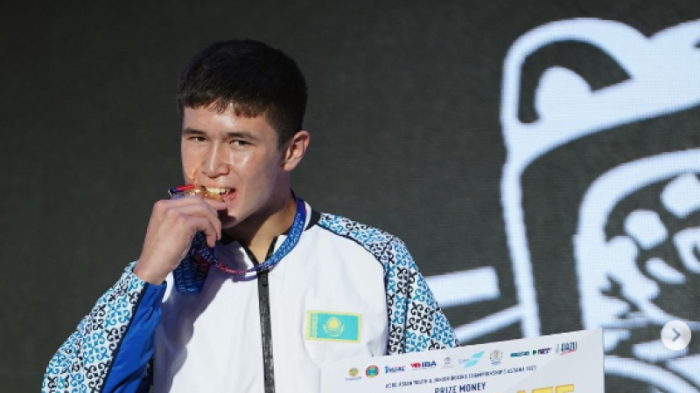 Торехан Сабырхан завоевал первое золото для Казахстана на молодежном ЧМ -2024 по боксу Торехан Сабырхан завоевал первое золото для Казахстана на молодежном ЧМ -2024 по боксу