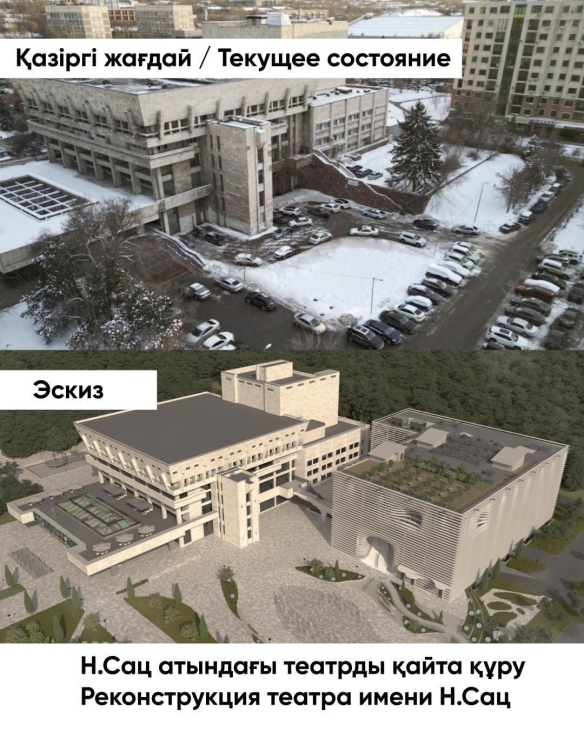 В театре имени Сац объяснили, почему на его реконструкцию уйдёт почти 22 млрд тенге
В театре имени Сац объяснили, почему на его реконструкцию уйдёт почти 22 млрд тенге