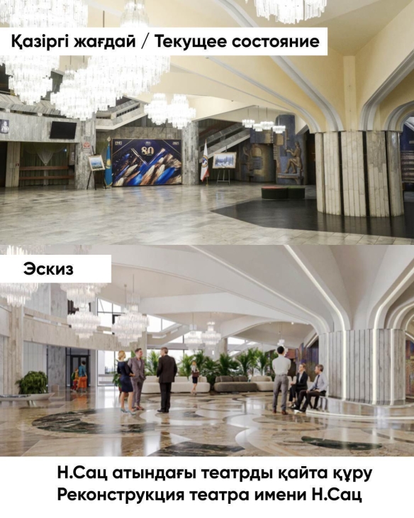 
                                                                                                                                                                                                                                                                                                                                                                                                                                                                                                                                                    Реконструкцию театра имени Сац за 22 млрд тенге начнут в марте: что входит в проект
                                                    