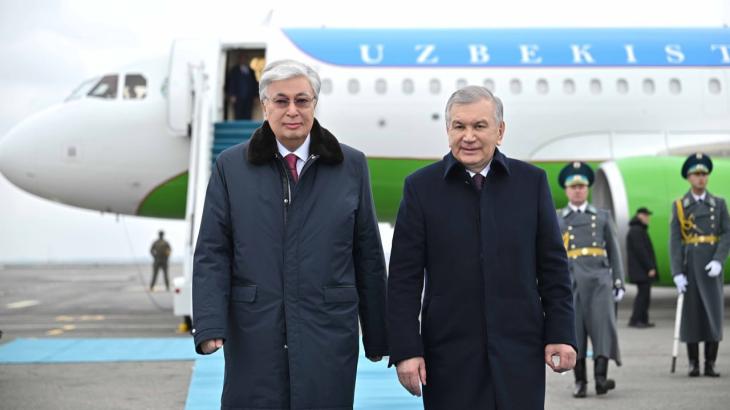 
                                                                                                                                                                                                                                                                                                                                                                            Президент Узбекистана Шавкат Мирзиёев прибыл с рабочим визитом в Казахстан
                                                    