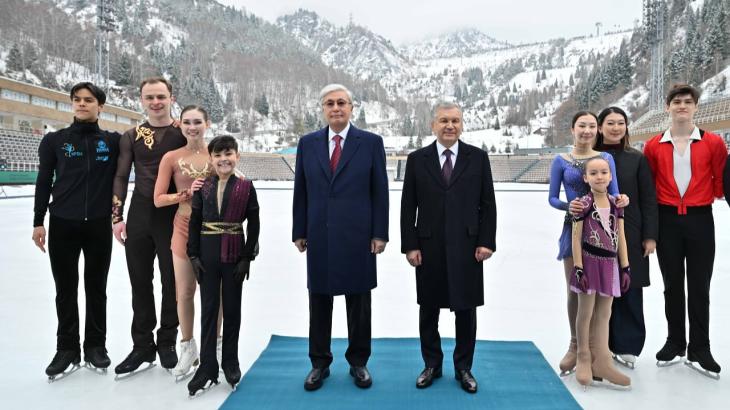 Токаев и Мирзиёев посетили высокогорный спортивный комплекс "Медеу"
Токаев и Мирзиёев посетили высокогорный спортивный комплекс "Медеу"