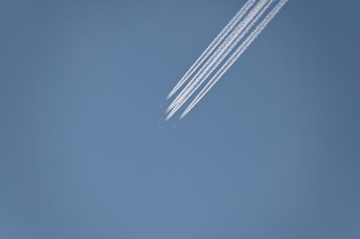 Парад Победы в Астане: в Минобороны показали фото с репетиций авиашоу
Парад Победы в Астане: в Минобороны показали фото с репетиций авиашоу