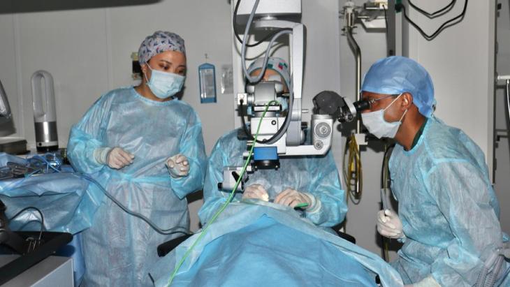 
                                                                                                                                                                                                                                                                                                                                                                                                                                                                                                                                                                                                                    Спасают недоношенных детей от слепоты: в Алматы провели уникальные операции
                                                            