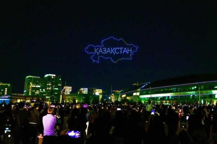 
                                                                                                                                                                                                                                                                                                                                                                                                                                                                                                Шоу из 550 дронов прошло в Астане 
                                                            