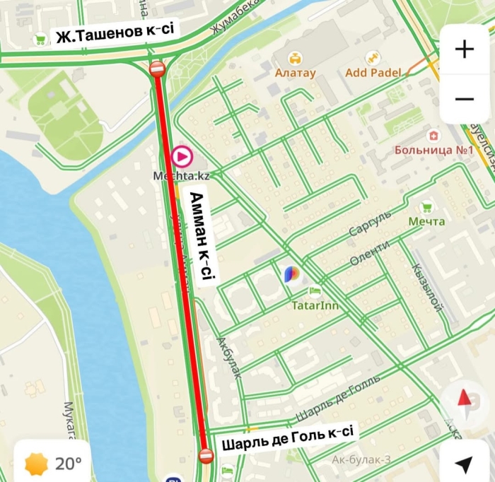 
                                                                                                                                                                                                                                                                                                                                                                                                                                                                                                Участок улицы Амман в Астане частично перекрыли почти на неделю
                                                            