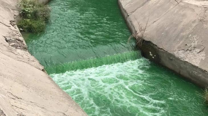 
                                                                                                                                                                                                                                                                                                                                                                                                                                                                                                Вода позеленела в реке Алматы: с моста могли сбросить химическое вещество
                                                            