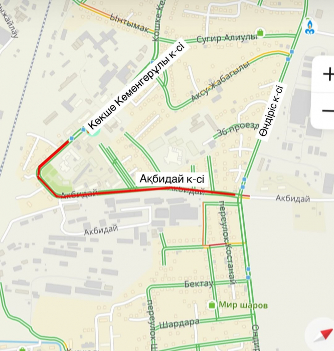 
                                                                                                                                                                                                                                                                                                                                                                                                                                                                                                Участок улицы Акбидай в Астане перекрыли на два дня
                                                            