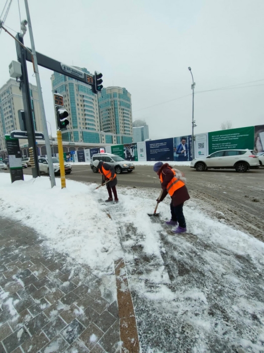 40 сантиметров снега выпало в Алматы 40 сантиметров снега выпало в Алматы