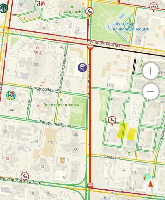 
Участок проспекта Кабанбай батыра частично закрыли на ремонт в Астане
