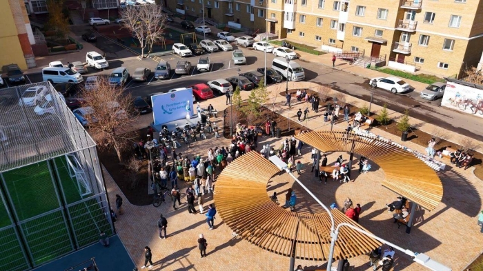 
Новое общественное пространство открыли в Астане на месте ветхих зданий
