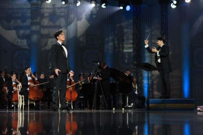 Димаш исполнил гимн после речи Президента. Как готовилось необычное видео