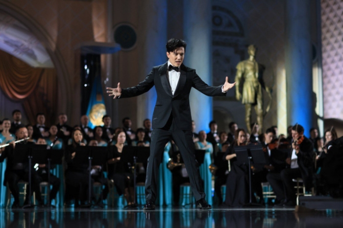 Димаш исполнил гимн после речи Президента. Как готовилось необычное видео