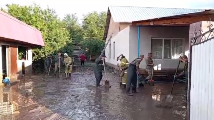 Грязевой поток сошел в селе Алматинской области: подтоплены дома