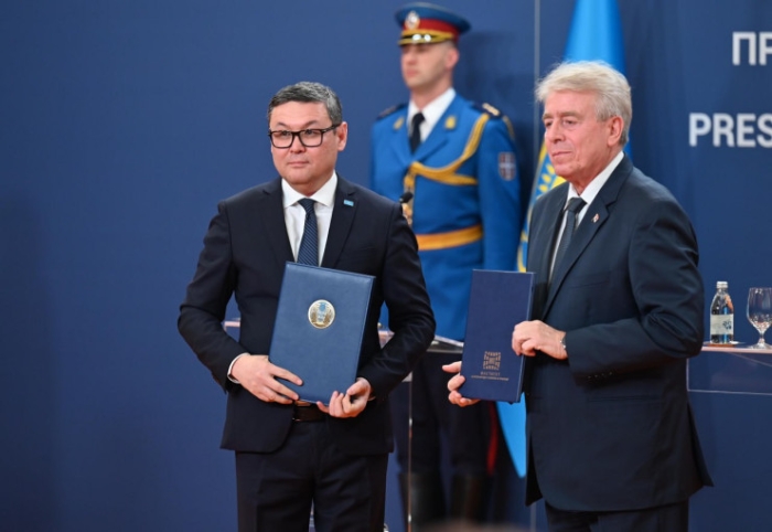 Оборона, торговля и космос: какие документы подписали Казахстан и Сербия Оборона, торговля и космос: какие документы подписали Казахстан и Сербия