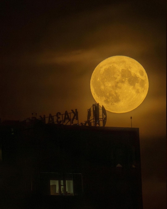 Суперлуние в Казахстане: как это было Суперлуние в Казахстане: как это было